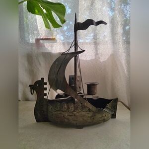 Goberg Wrought Iron Viking Ship